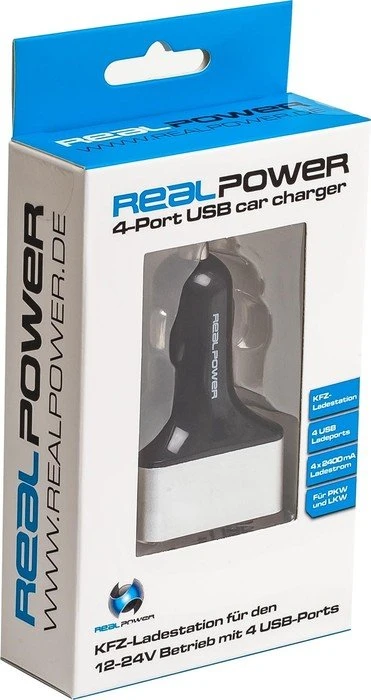 Ultron RealPower 4-Port USB Car Charger