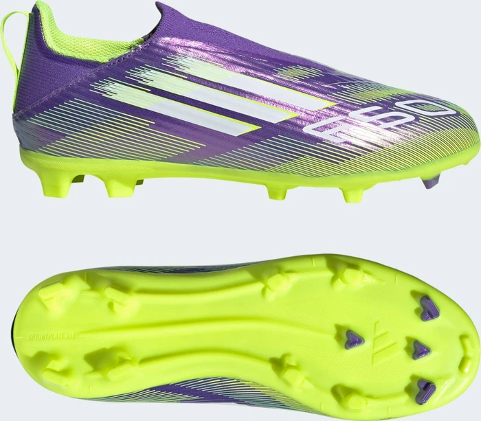 adidas F50 League Laceless FG/MG purple rush/cloud white/lucid lemon (Junior)