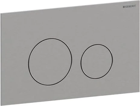 Geberit Sigma40 Betätigungsplatte rund easy to clean gebürstet