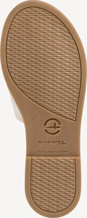 Tamaris Lederpantolette weiß (Damen)