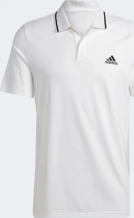 adidas Essentials Piqué Small Logo Poloshirt kurzarm weiß (Herren)
