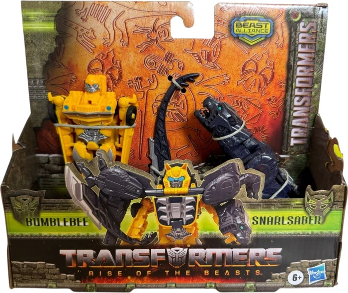 Hasbro Transformers Aufstieg der Bestien - Beast Combiner Bumblebee und Snarlsaber