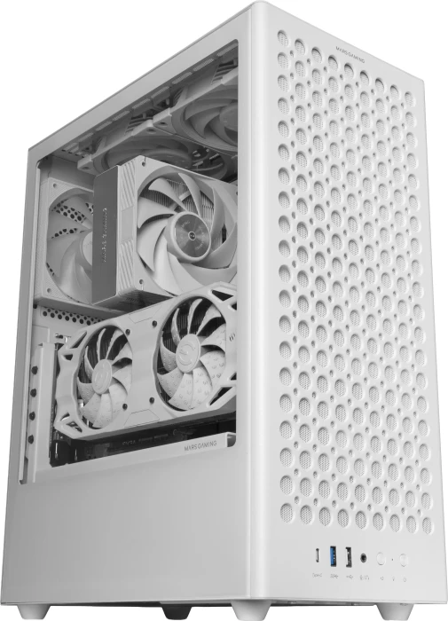 Mars Gaming MC-T800 White, Glasfenster