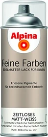 Alpina Farben Feine Farben Sprühlack innen Matt-weiß edelmatt, 400ml