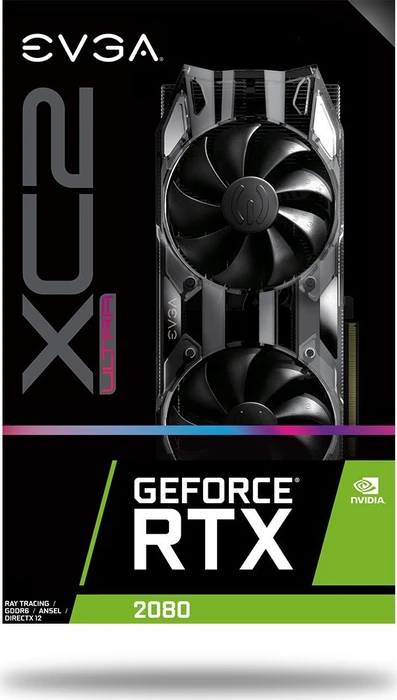 EVGA GeForce RTX 2080 XC2 Ultra Gaming, 8GB GDDR6, HDMI, USB-C, 3x DP
