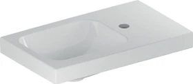 Geberit iCon Light Handwaschbecken 53cm mit Ablagefläche rechts, Hahnloch rechts, weiß/KeraTect