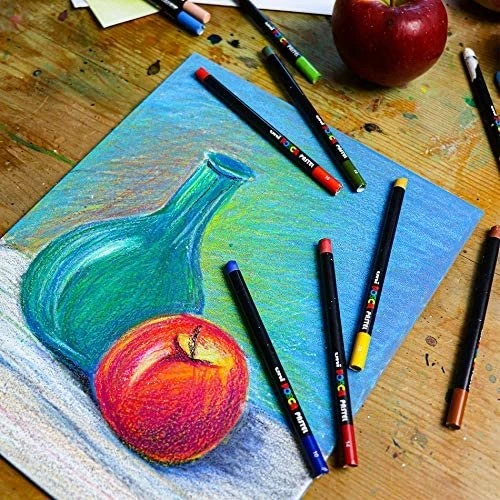 Uni-Ball POSCA Pastel KPA-100 Pastell Wachsmalstift weiß