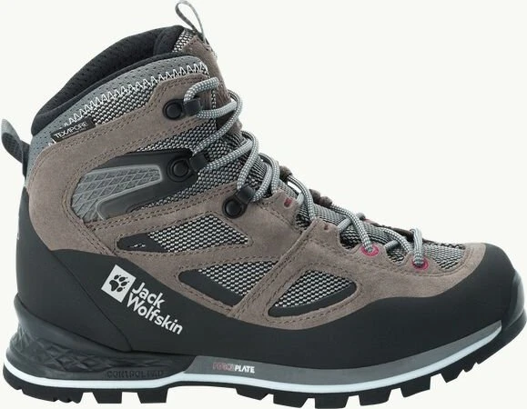 Jack Wolfskin Force Crest Texapore Mid tarmac grey/pink (Damen)
