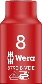 Wera 8790 B VDE Zyklop Außensechskant Steckschlüssel 3/8", 8x46mm