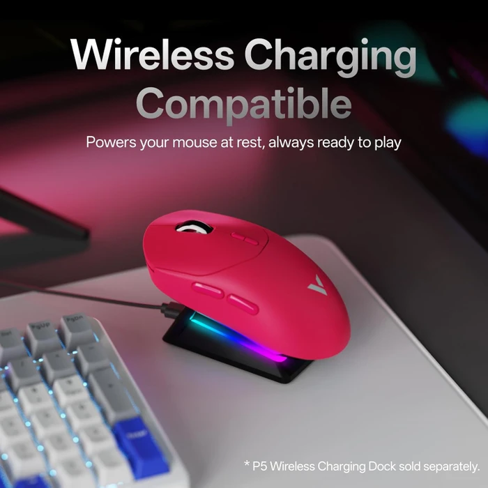 Rapoo VT2 Gen-2 8K Wireless Gaming Mouse pink, USB