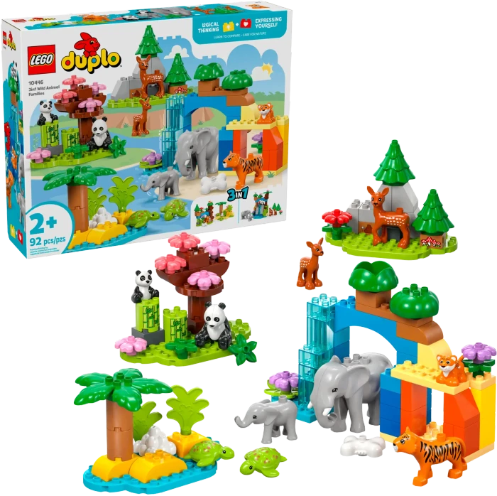 LEGO DUPLO - Wildtier-Familien 3-in-1-Set