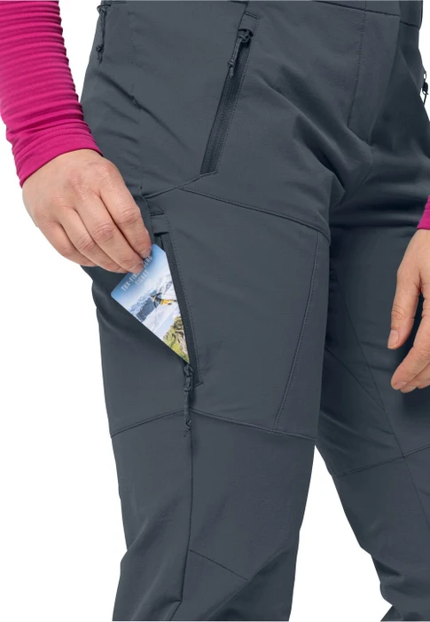 Jack Wolfskin Glastal Winter Hose lang graphite/cool grey (Damen)