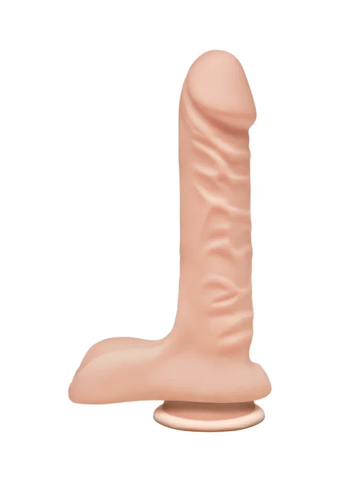 Doc Johnson The D Super D Ultraskyn 8" with Balls vanilla