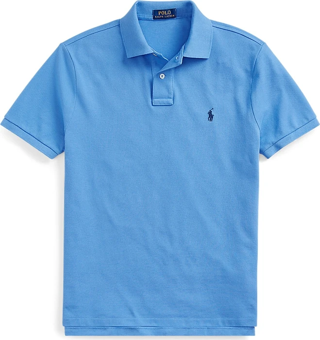 Ralph Lauren Custom Slim Fit Poloshirt kurzarm blau (Herren)