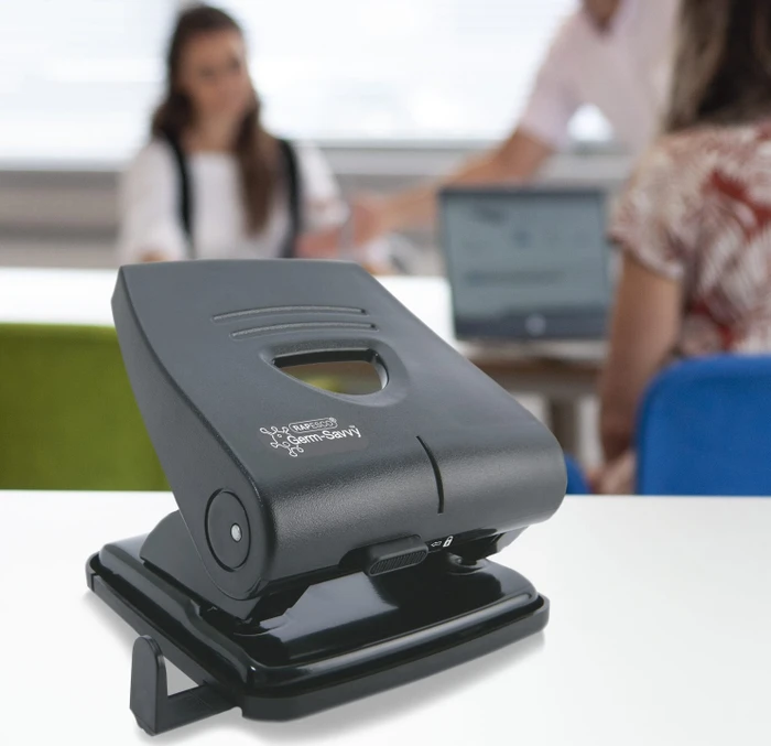Rapesco Germ-Savvy, 827-P Bürolocher, schwarz