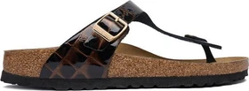 Birkenstock Gizeh Naturleder emboss leather black (Damen)