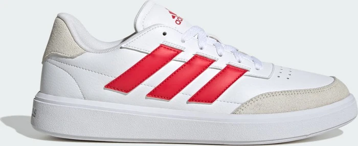 adidas Courtblock cloud white/pure ruby/off white (Herren)