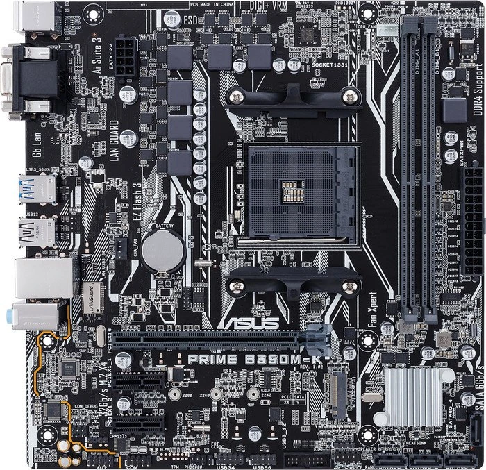 ASUS Prime B350M-K (AMD AM4)