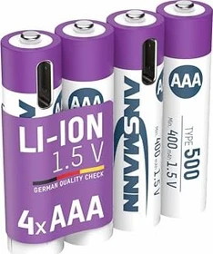 Ansmann Micro AAA Li-Ion 500mAh, 4er-Pack
