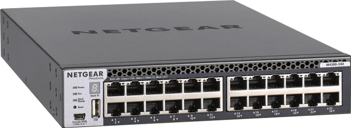 Netgear ProSAFE M4300 Desktop 10G Managed Switch, 20x RJ-45, 4x RJ-45/SFP+