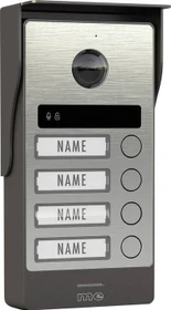 M-E Allviso ALL-V40S-M7W-IPS Video-Türsprechanlage 4-Familienhaus Edelstahl, Set