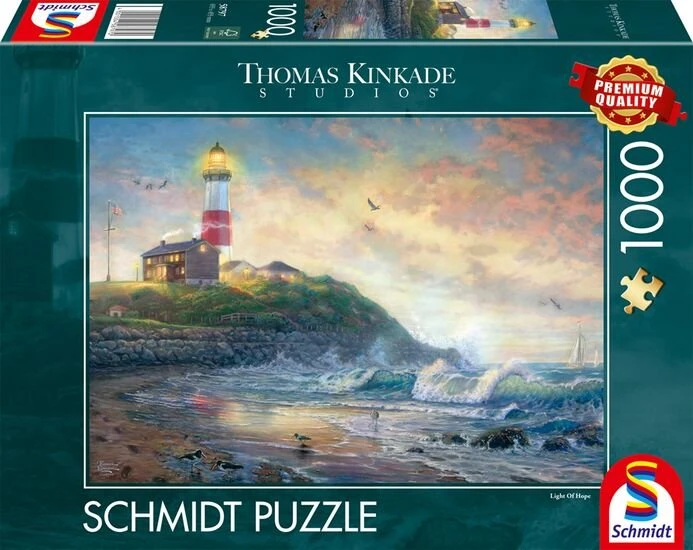 Schmidt Spiele Thomas Kinkade Studios: Leuchtturm der Hoffnung (1000 Teile) Image