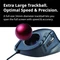 Elecom DEFT M-DT2URBK-G Trackball schwarz/rote Kugel, Rechtshänder, USB-A Vorschaubild