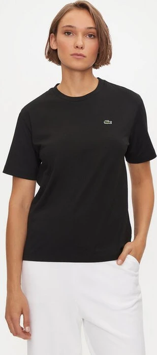 Lacoste Relaxed Fit T-Shirt kurzarm schwarz (Damen)