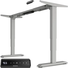 Desktronic HomePro elektrisch höhenverstellbares Sitz-Steh-Schreibtischgestell grau