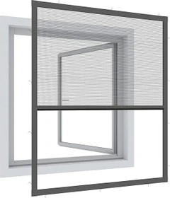 Windhager IS Expert Ultra Flat Plisseefenster-Fliegengitter 130x150cm anthrazit