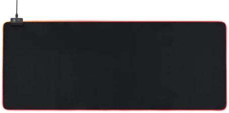 Deltaco Extra Wide RGB Gaming Mousepad, 900x360mm, schwarz