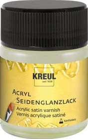 Kreul Acryl Seidenglanzlack auf Kunstharzbasis, transparent, 50ml