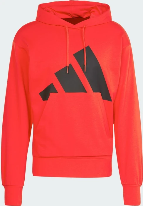 adidas Essentials Big Logo French Terry Hoodie pure ruby/black (Herren)