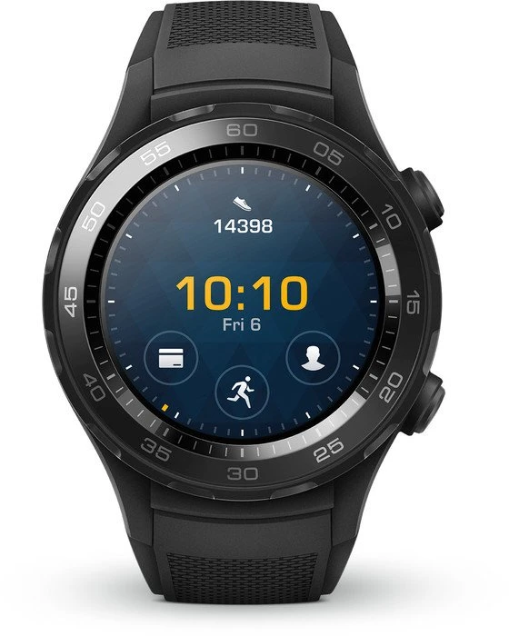 Huawei Watch 2 mit Sportarmband schwarz