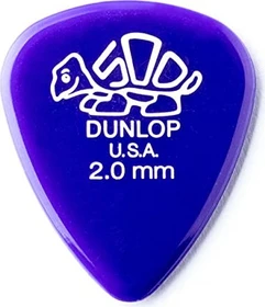 Dunlop Delrin 500 Pick, 2.0mm, 12-Pack