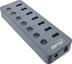 InLine 7-Port USB-Hub, USB-B 3.0 [Buchse] (35395D)