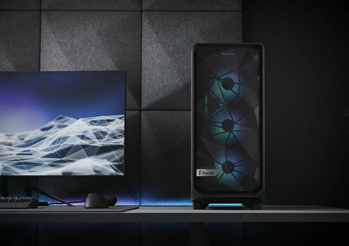 Fractal Design Meshify 2 Compact RGB White TG Clear Tint, Glasfenster