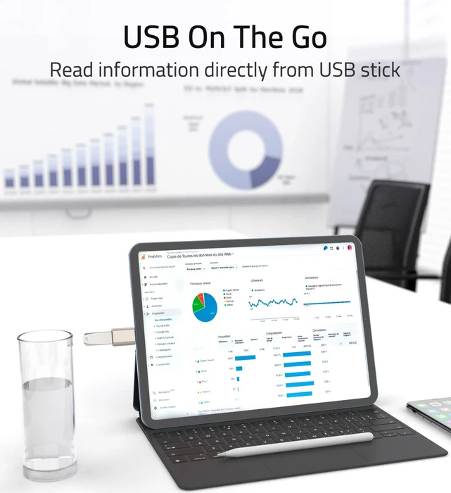 Syntech USB-Adapter, USB 3.0, 5Gb/s, USB-A 3.0 [Buchse] auf USB-C 3.0 [Stecker], Starlight, 2er-Pack