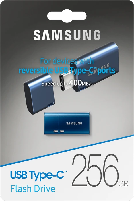 Samsung USB Flash Drive Type-C 256GB blau, USB-C, USB 3.2 Gen 1×1