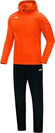 Jako Classico mit Kapuze Trainingsanzug neonorange