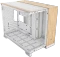 Corsair 2500X White/Bamboo, weiß/braun, Glasfenster Vorschaubild
