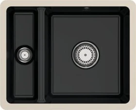 Villeroy & Boch Subway 60 XU Unterbau Becken rechts pure black