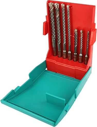 Heller 4Power SDS-plus Hammerbohrer-Sortiment inkl. Werkzeugbox, 7-tlg.