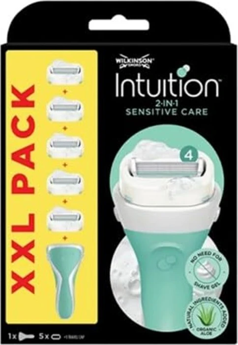 Wilkinson Sword Intuition 2in1 Sensitive Care Women Rasierer + 5 Wechselklingen