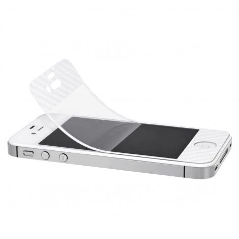 Artwizz ScratchStopper Carbon für Apple iPhone 4/4s weiß