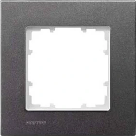 Siemens DELTA miro Rahmen 1-Fach, carbonmetallic