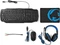 Nedis 4in1 Gaming Combo Kit, Tastatur, Headset, Maus und Mousepad, USB, US Vorschaubild