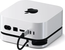 Satechi Mac Mini M4 Stand & Hub with SSD Enclosure, Silver, USB-C 3.1 [Stecker] (ST-GNMMES)