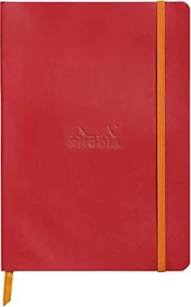 Rhodia Rhodiarama Notizbuch, A5, punktiert, Softcover, poppy rot, 80 Blatt