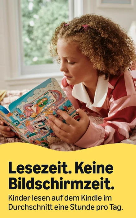 Amazon Kindle Paperwhite 13. Gen, 16GB Flash, ohne Werbung, Kids Edition, inkl. Hülle Türme in der Dämmerung [2026]